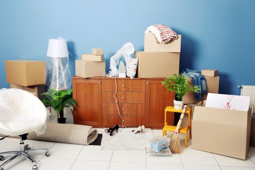House movers working on a residential move in Chelsea