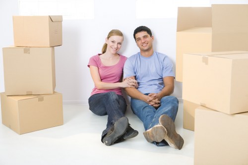 Professional movers planning access and parking for a Chelsea removal