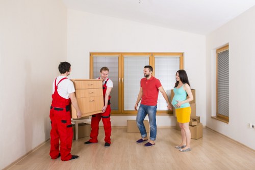 Careful handling of household furniture during a Chelsea home move