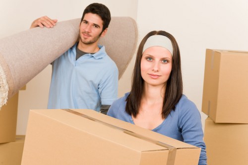 Careful loading of furniture for a Chelsea move